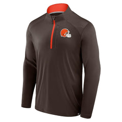 Cleveland Browns Defender Long Sleeve Quarter-Zip Jacket - Brown discount