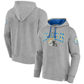 Los Angeles Chargers Label Maker Pullover Hoodie - Gray discount