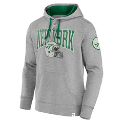 New York Jets Label Maker Pullover Hoodie - Heather Gray sale