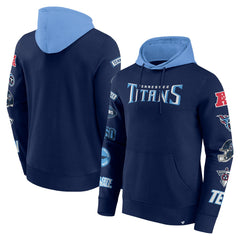 Tennessee Titans Patched Out Pullover Hoodie - Navy/Light Blue online