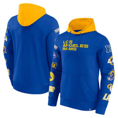 Los Angeles Rams Patched Out Pullover Hoodie - Royal/Gold outlet
