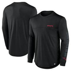 New England Patriots Blackout Long Sleeve T-Shirt - Black cheap