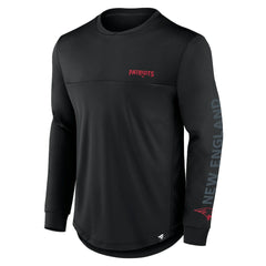 New England Patriots Blackout Long Sleeve T-Shirt - Black cheap