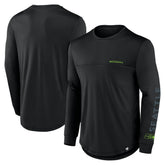 Seattle Seahawks Blackout Long Sleeve T-Shirt - Black on sale