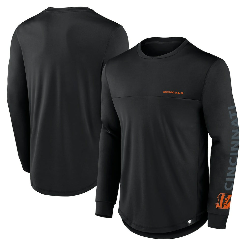 Cincinnati Bengals Blackout Long Sleeve T-Shirt - Black discount