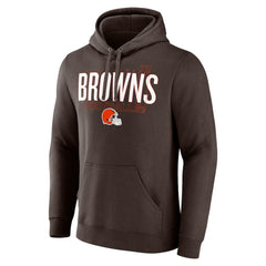 Cleveland Browns Pylon Outline Pullover Hoodie - Brown on sale