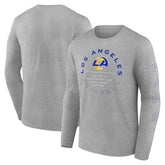 Los Angeles Rams Stat Sheet Long Sleeve T-Shirt - Heather Gray outlet