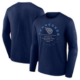 Tennessee Titans Stat Sheet Long Sleeve T-Shirt - Navy outlet