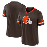 Cleveland Browns Stripe Stacking T-Shirt - Brown outlet