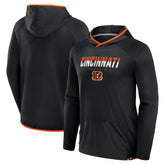 Cincinnati Bengals Transitional Defender Hoodie Long Sleeve T-Shirt - Black discount