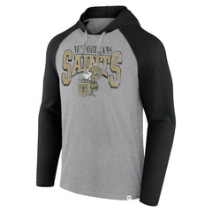 New Orleans Saints Under Center Long Sleeve Hoodie T-Shirt - Gray/Black for sale