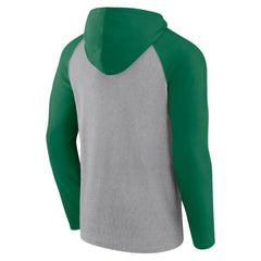 Philadelphia Eagles Under Center Long Sleeve Hoodie T-Shirt - Gray/Kelly Green on sale