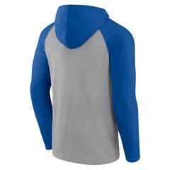 Seattle Seahawks Under Center Long Sleeve Hoodie T-Shirt - Gray/Royal online