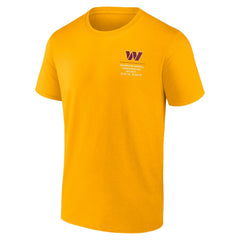 Washington Commanders Repeat Stats T-Shirt - Gold for sale