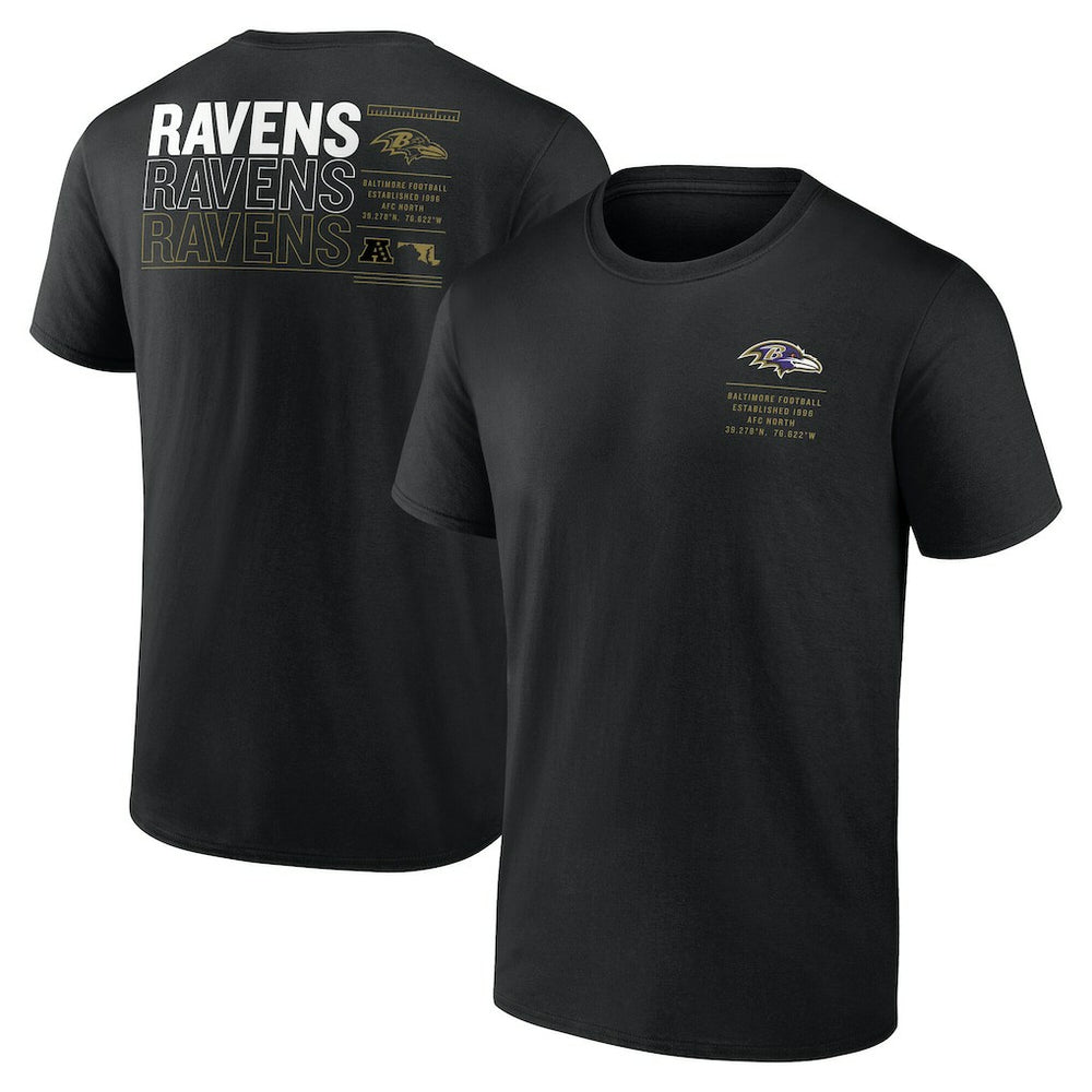 Baltimore Ravens Repeat Stats T-Shirt - Black sale