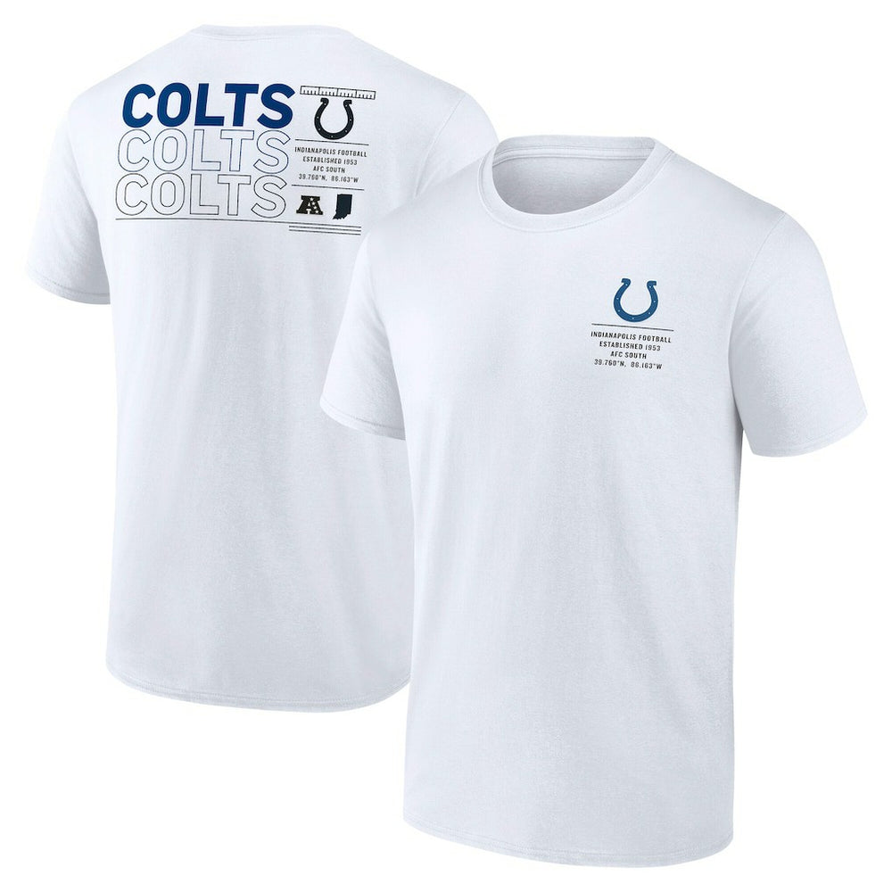 Indianapolis Colts Repeat Stats T-Shirt - White outlet