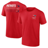 New England Patriots Repeat Stats T-Shirt - Red for sale