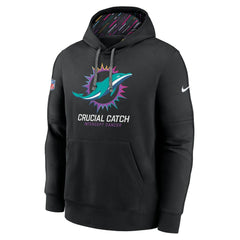Miami Dolphins 2024 NFL Crucial Catch Club Pullover Hoodie - Black for sale