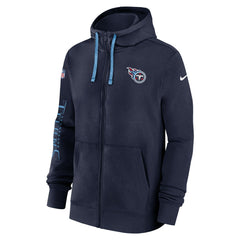 Tennessee Titans 2024 Sideline Club Full-Zip Hoodie - Navy online