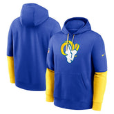 Los Angeles Rams 2024 Sideline Club Pullover Hoodie - Royal sale