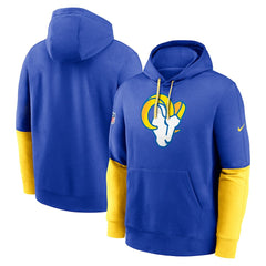 Los Angeles Rams 2024 Sideline Club Pullover Hoodie - Royal sale