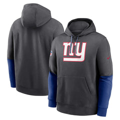 New York Giants 2024 Sideline Club Pullover Hoodie - Anthracite for sale