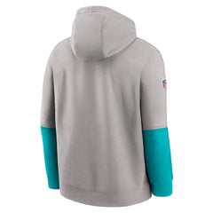 Miami Dolphins 2024 Sideline Club Pullover Hoodie - Gray cheap