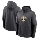 New Orleans Saints 2024 Sideline Club Pullover Hoodie - Anthracite for sale