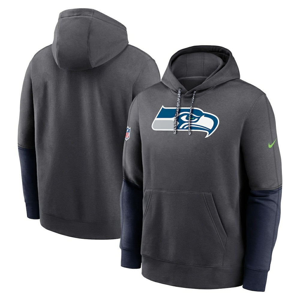 Seattle Seahawks 2024 Sideline Club Pullover Hoodie - Anthracite online