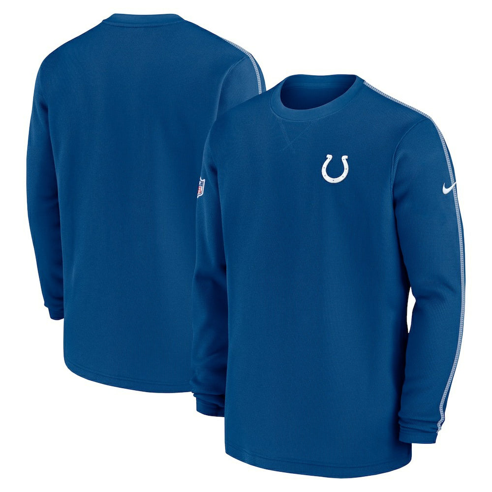 Indianapolis Colts 2024 Sideline Coaches Long Sleeve Top - Royal sale
