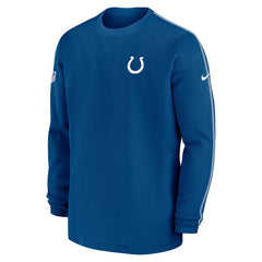 Indianapolis Colts 2024 Sideline Coaches Long Sleeve Top - Royal sale
