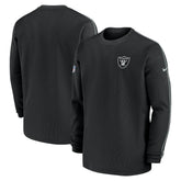 Las Vegas Raiders 2024 Sideline Coaches Long Sleeve Top - Black discount