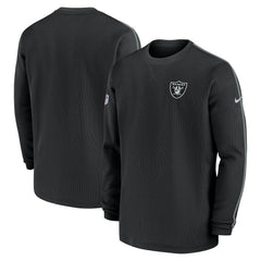 Las Vegas Raiders 2024 Sideline Coaches Long Sleeve Top - Black discount