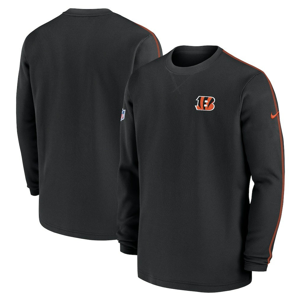 Cincinnati Bengals 2024 Sideline Coaches Long Sleeve Top - Black outlet