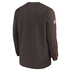 Cleveland Browns 2024 Sideline Coaches Long Sleeve Top - Brown for sale