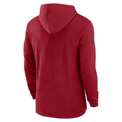 Arizona Cardinals 2024/25 Sideline Performance Long Sleeve Hoodie T-Shirt - Cardinal sale