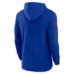 Buffalo Bills 2024/25 Sideline Performance Long Sleeve Hoodie T-Shirt - Royal on sale
