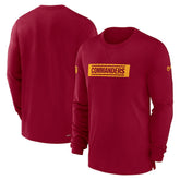 Washington Commanders Sideline Player Performance Long Sleeve T-Shirt - Burgundy sale