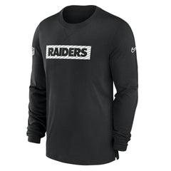 Las Vegas Raiders Sideline Player Performance Long Sleeve T-Shirt - Black discount