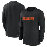 Cincinnati Bengals Sideline Player Performance Long Sleeve T-Shirt - Black for sale