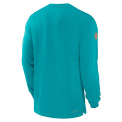 Miami Dolphins Sideline Player Performance Long Sleeve T-Shirt - Aqua sale