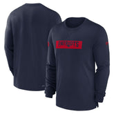 New England Patriots Sideline Player Performance Long Sleeve T-Shirt - Navy cheap