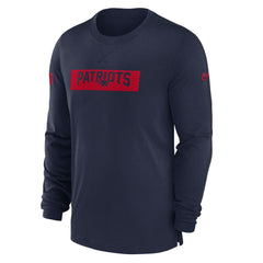 New England Patriots Sideline Player Performance Long Sleeve T-Shirt - Navy cheap