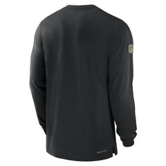 New Orleans Saints Sideline Player Performance Long Sleeve T-Shirt - Black outlet