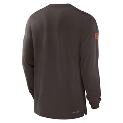Cleveland Browns Sideline Player Performance Long Sleeve T-Shirt - Brown discount