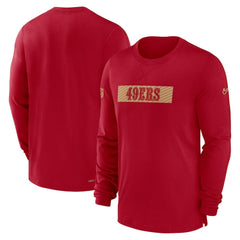 San Francisco 49ers Sideline Player Performance Long Sleeve T-Shirt - Scarlet sale