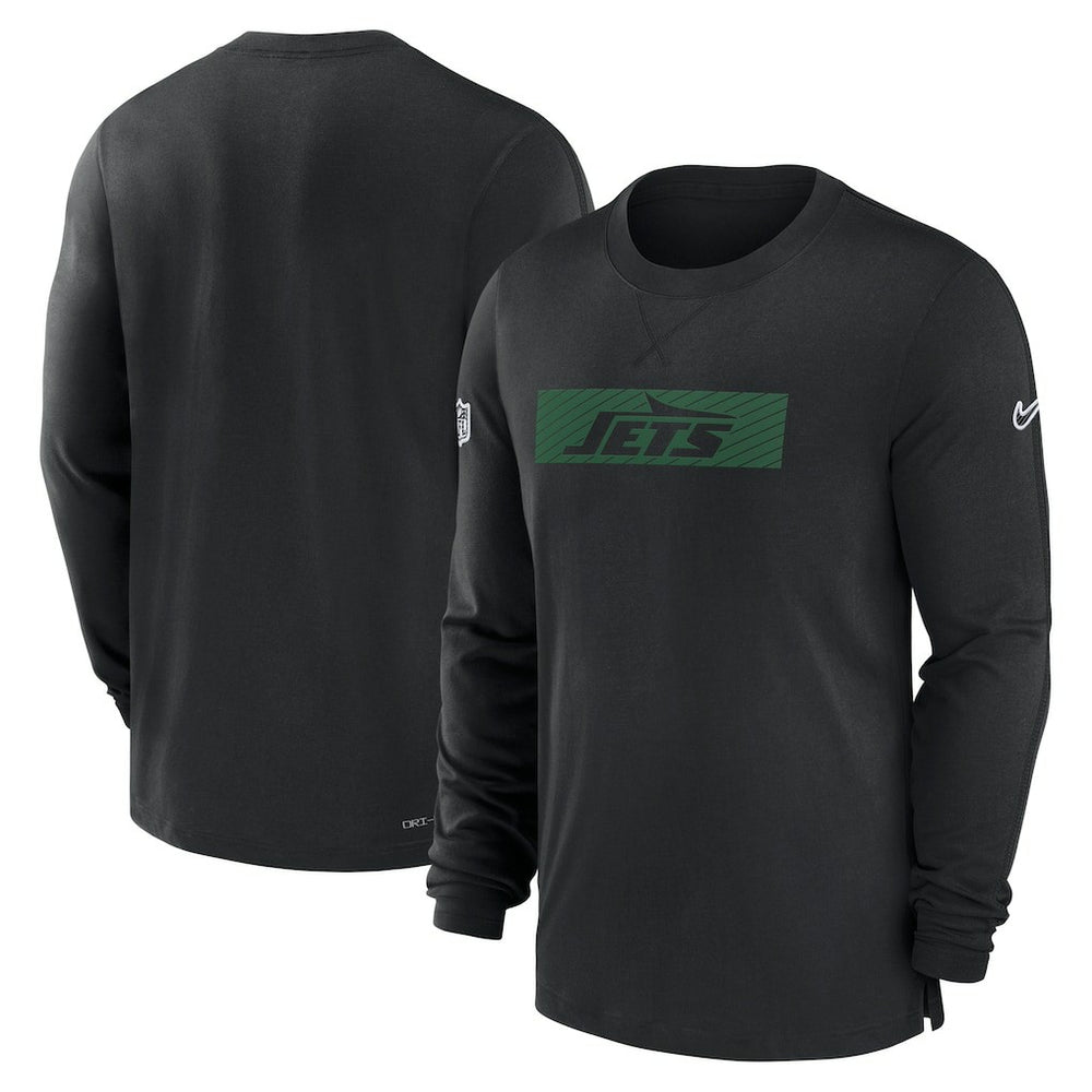 New York Jets Sideline Player Performance Long Sleeve T-Shirt - Black outlet