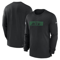New York Jets Sideline Player Performance Long Sleeve T-Shirt - Black outlet