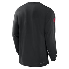 Atlanta Falcons Sideline Player Performance Long Sleeve T-Shirt - Black cheap