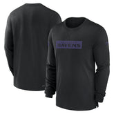 Baltimore Ravens Sideline Player Performance Long Sleeve T-Shirt - Black for sale